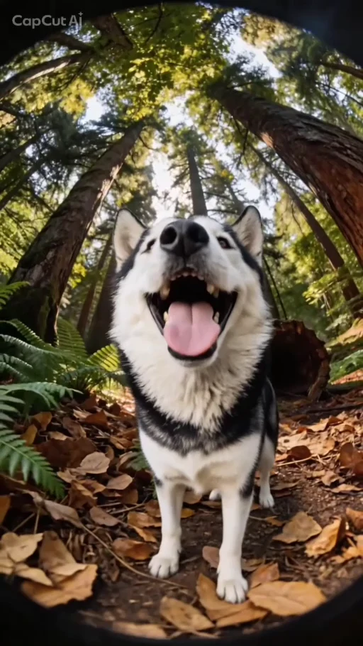 Cooper exploring a fern-covered forest in his adventure mini movie