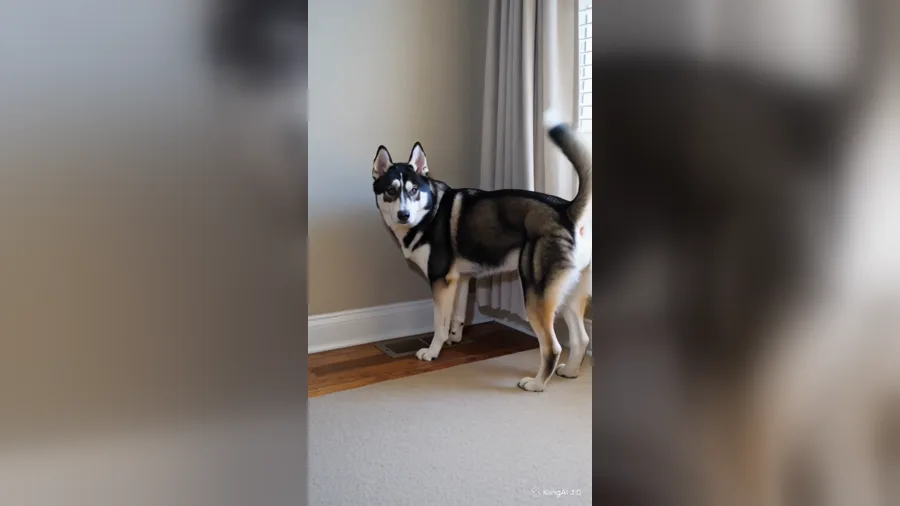 Cooper investigating a floor air vent after hearing a mysterious sound